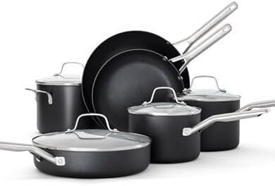 Calphalon® Hard-Anodized Nonstick 10-Piece Cookware Set